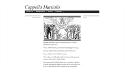 Desktop Screenshot of cappella-martialis.com